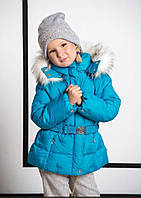Модная детская куртка для девочки POIVRE BLANC Франция 246621-2140731 Бирюзовый 92см ӏ Одежда для девочек.Топ!