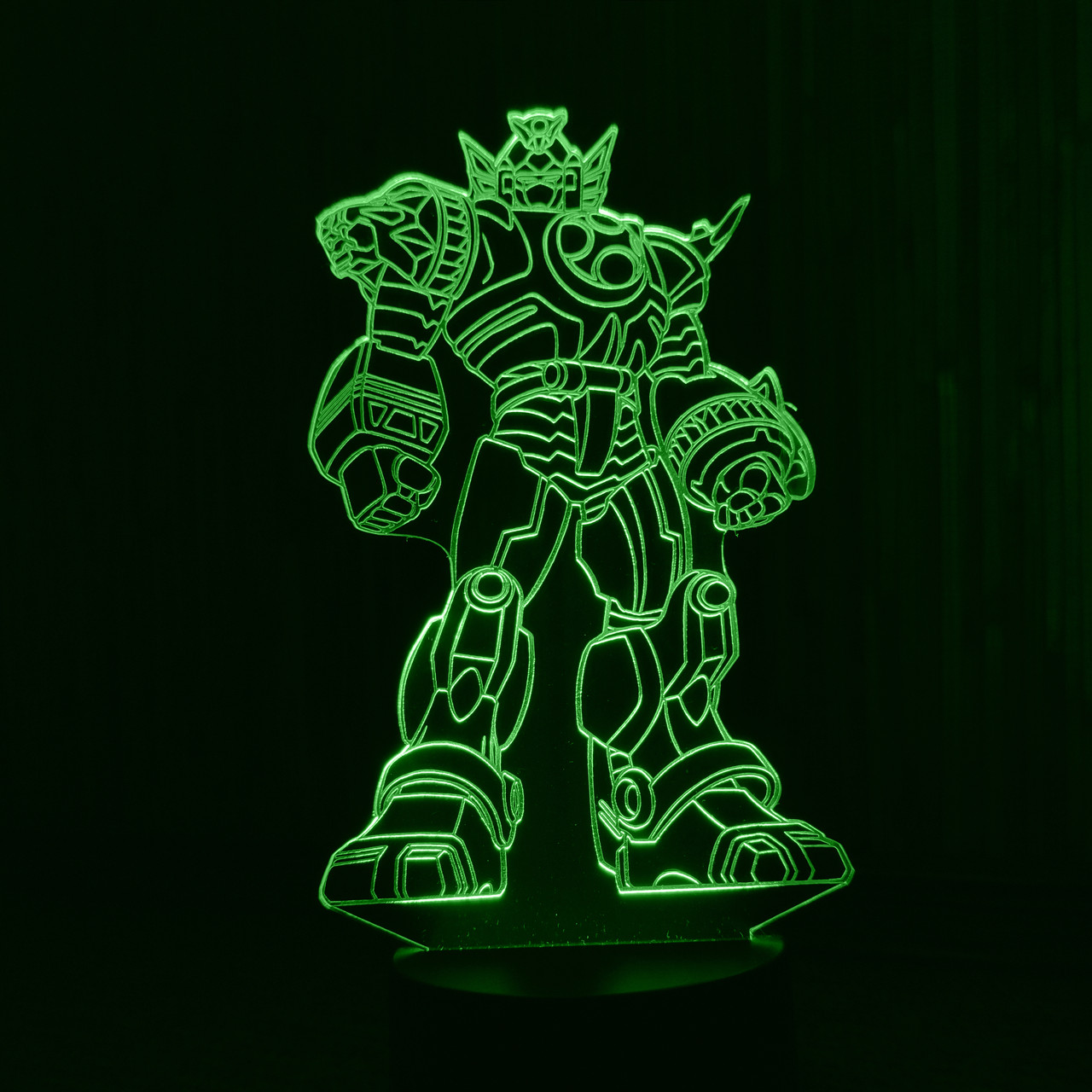 Акриловий світильник-нічник Трансформер зелений tty-n001326