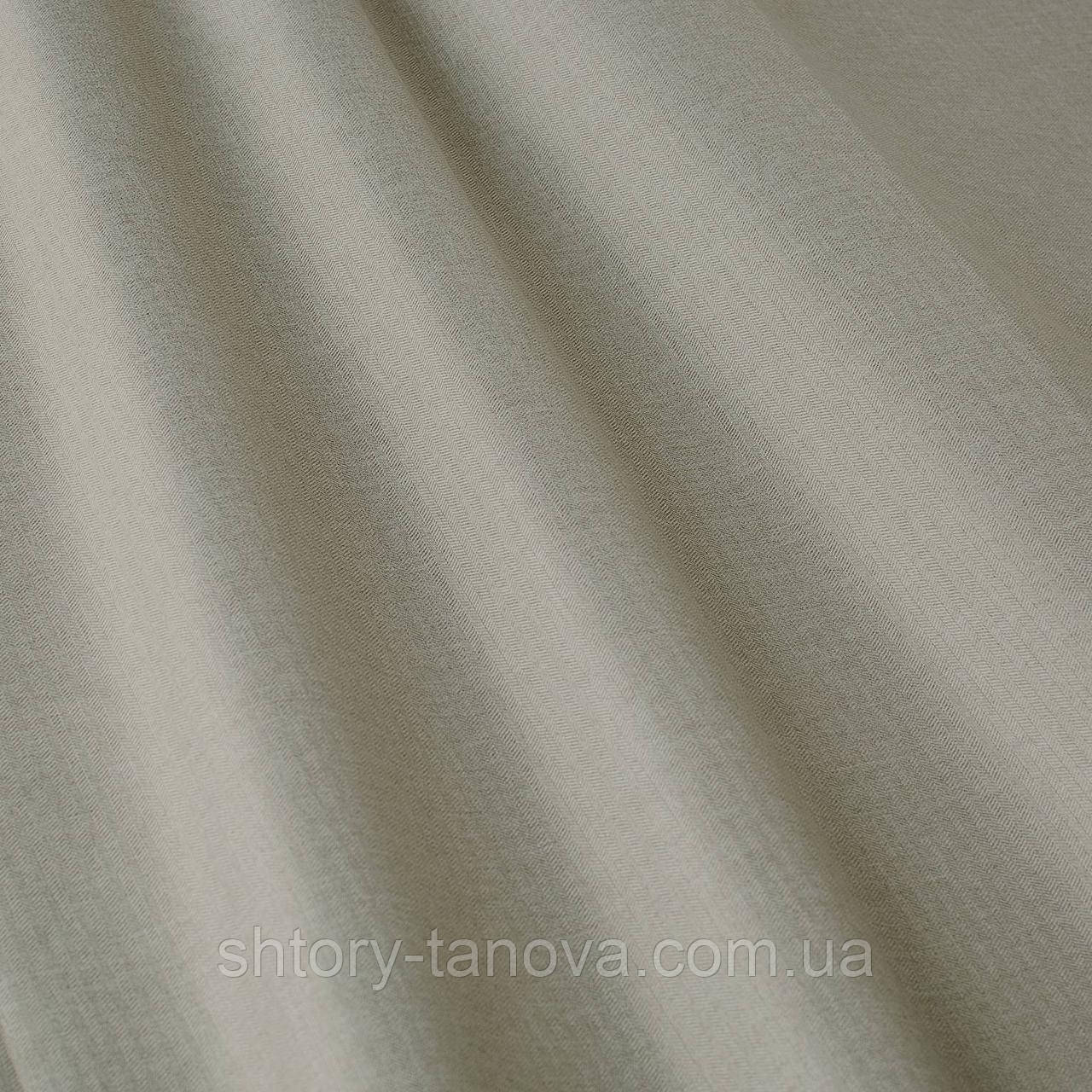 Портьєрна тканина блекаут сіра рогожка 300 см 275 г/м² Туреччина - світлонепроникність 100%, фото 1