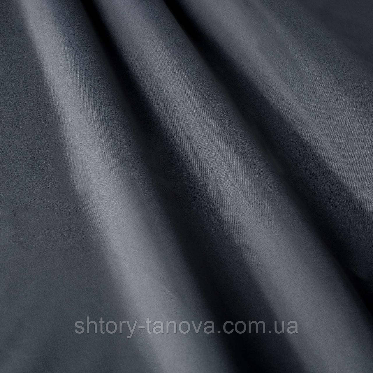 Блекаут тканина сіра рогожка 300 см 310 г/м² Туреччина - для вітальні, фото 1