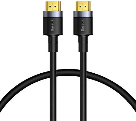 Кабель HDMI+HDMI 2.0 4K 60 Hz 3D 18 Gbps Preto (CADKLF-F01) Cafule Baseus 2m, фото 2