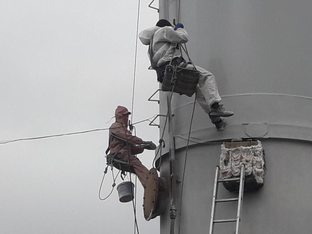 Покраска водонапорной башни 3