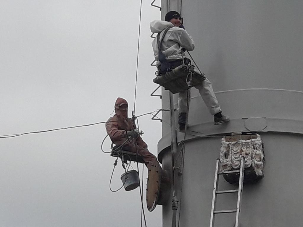 Покраска водонапорной башни 4