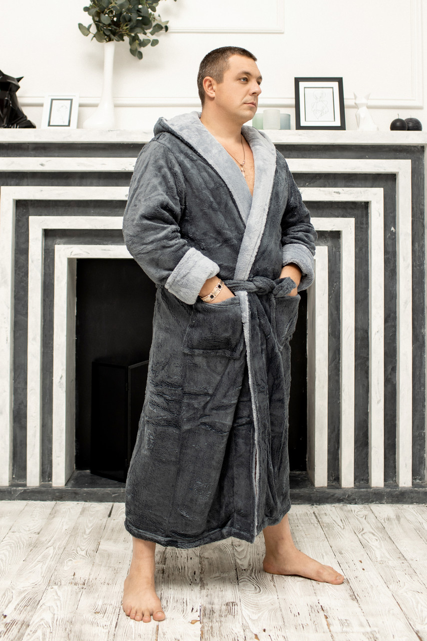 Чоловічий халат махровий Розміри: 54/56. 56/58 - фото 1 - id-p1233513723