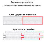 Декоративна 3D панель самоклейка під цеглу Жовтий 700х770х5мм (010-5), фото 5