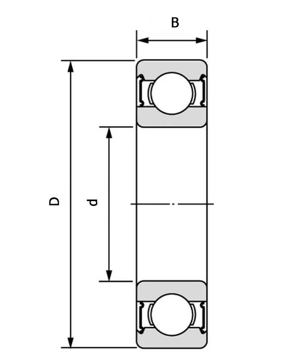 Подшипник 6308 2RS/C3 (ГОСТ: 70-180308), FLT (Польша), 40х90х23 мм, шариковый радиальный - фото 3 - id-p1556874834