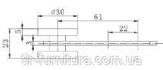 Ролик бокового тента Ø30x22x86
