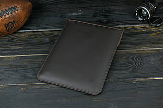 Шкіряний чохол для MacBook Air 13" (2018-2021) Дизайн №36, шкіра Grand, колір коричневий відтінок Шоколад, фото 5