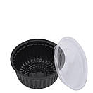 Соусник черний з кришкою 50 мл та d 65 ( уп.100 шт), фото 2