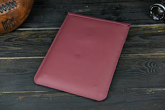 Шкіряний чохол для MacBook Air 13" (2018-2021) Дизайн №36, натуральна шкіра Grand, колір Бордо, фото 5