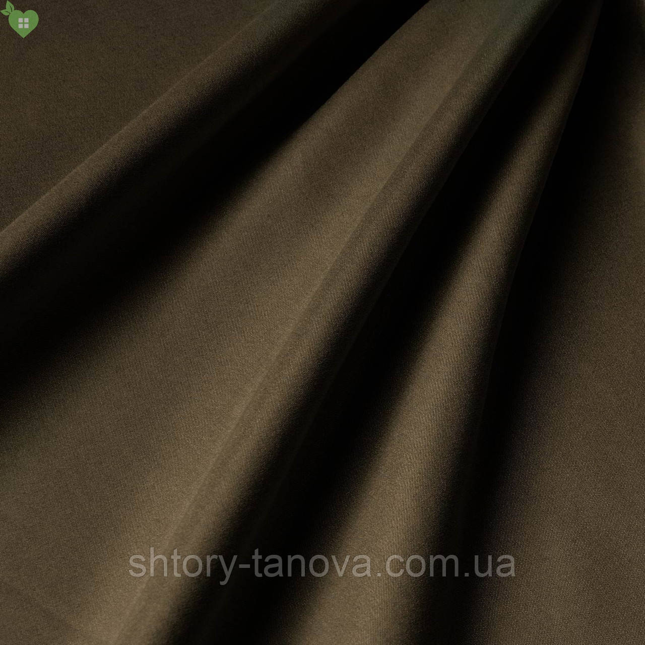 Підкладкова тканина з матовою фактурою коричнево-чорного кольору Іспанія 83305v8