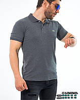 Стильная серая мужская рубашка с коротким рукавом, футболка поло из Турции, в ассортименте