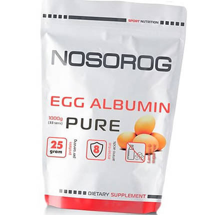 Яєчний протеїн Nosorig EGG Albumin 1 кг без смаку, фото 1
