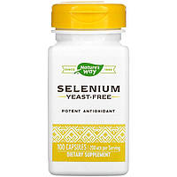 Селен Nature's Way "Selenium" бездрожжевой, 200 мкг (100 капсул)