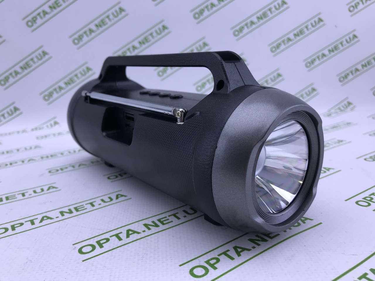 Портативна переносна Bluetooth колонка Kimiso KMS-J221 з ліхтариком, фото 1