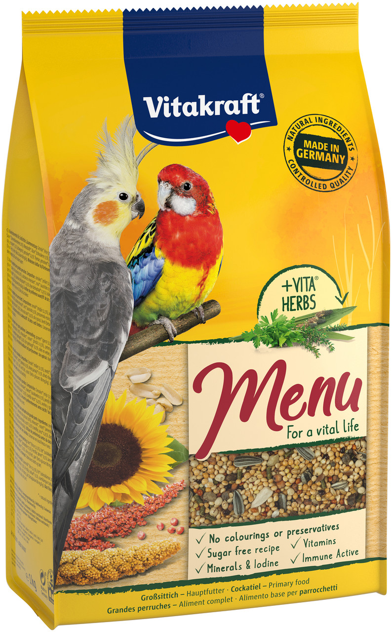 Корм для середніх папуг Vitakraft Premium Menu 1 кг
