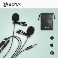 Профессиональный петличный микрофон BOYA BY-M1DM 3.5 мм микрофон петличка для телефона петличка для пк камеры