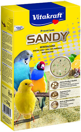 Пісок для птахів з мінералами Vitakraft SANDY 2 кг, фото 1