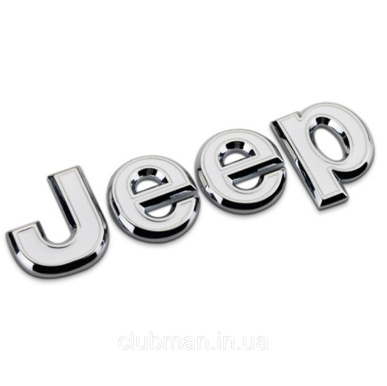 Емблема напис JEEP (Джип) 135x40mm (значок, наклейка, логотип на капот ...
