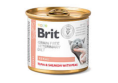 Вологий корм для котів Brit VetDiets Renal з нирковою недостатністю 200 г