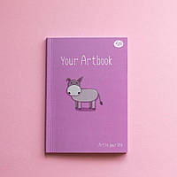 Блокнот А5 48арк Profiplan "Artbook donkey" 902293 чистий аркуш