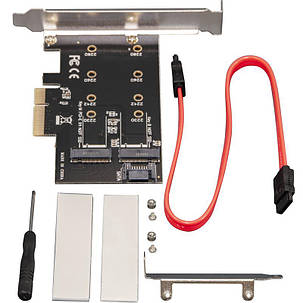 Контролер Frime (ECF-PCIEtoSSD001.LP) PCI-E-M 2 (B&M Key) NGFF, фото 3