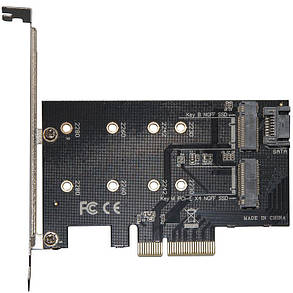 Контролер Frime (ECF-PCIEtoSSD001.LP) PCI-E-M 2 (B&M Key) NGFF, фото 1