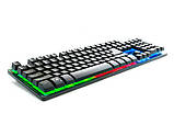 Клавіатура REAL-EL Comfort 7090 Backlit УЦЕНКА USB чорна з підсвіткою, фото 4