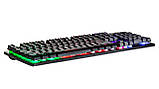 Клавіатура REAL-EL Comfort 7090 Backlit УЦЕНКА USB чорна з підсвіткою, фото 8