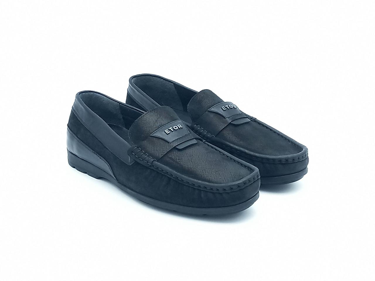 Мокасини Etor 14566-7383 чорний, фото 1