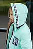 Подовжена куртка дитяча для дівчинки демісезонна зростання 128-146, фото 6