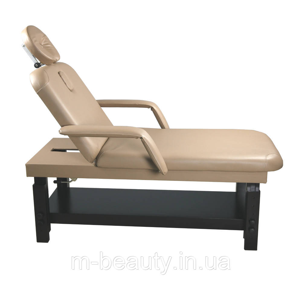 Дерев'яний масажний стіл з регулюванням висоти масажна кушетка для масажистів для косметолога
