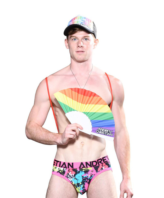 Веер от Andrew Christian Rainbow Pride разноцветный - фото 1 - id-p1557442168