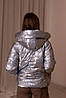 Стильна куртка демісезонна на дівчинку підлітка розмір 134-158, фото 4