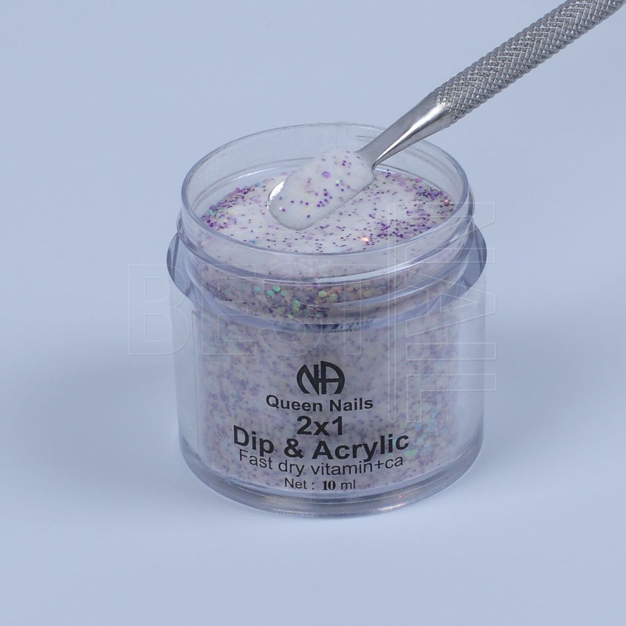 Діп пудра Queen Nails №Hm 254 c глітером, 10 мл, фото 1