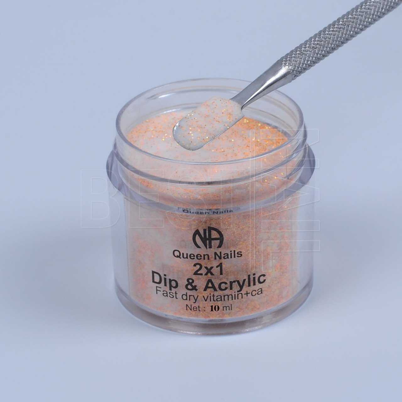 Діп пудра Queen Nails №Hm 228 c глітером, 10 мл, фото 1
