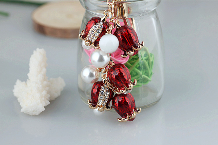 Модний креативний елегантні милий брелок кулон зі стразами у формі бутон квітки Тюльпана