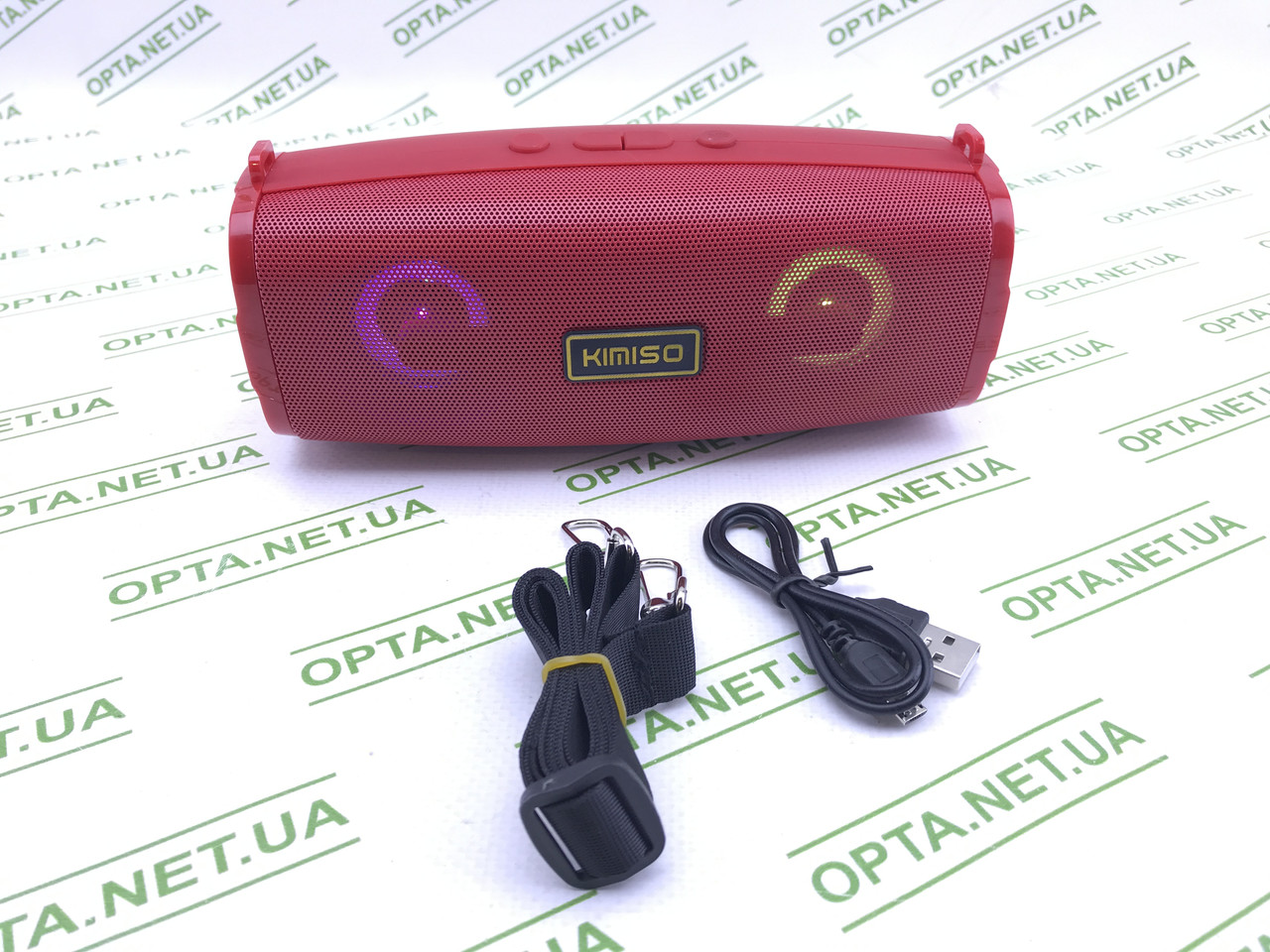 Портативна колонка на ремені KIMISO Bluetooth KMS-223 міні динамік червоний