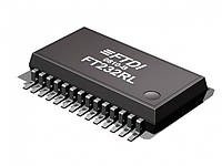 Микросхема FT232RL Преобразователь USB – UART, режим Bit Bang, RS232/RS422, SSOP28