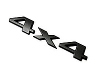 Эмблема надпись 4 х 4 для JEEP (Джип) 145х23mm (значок, наклейка, логотип) Черная