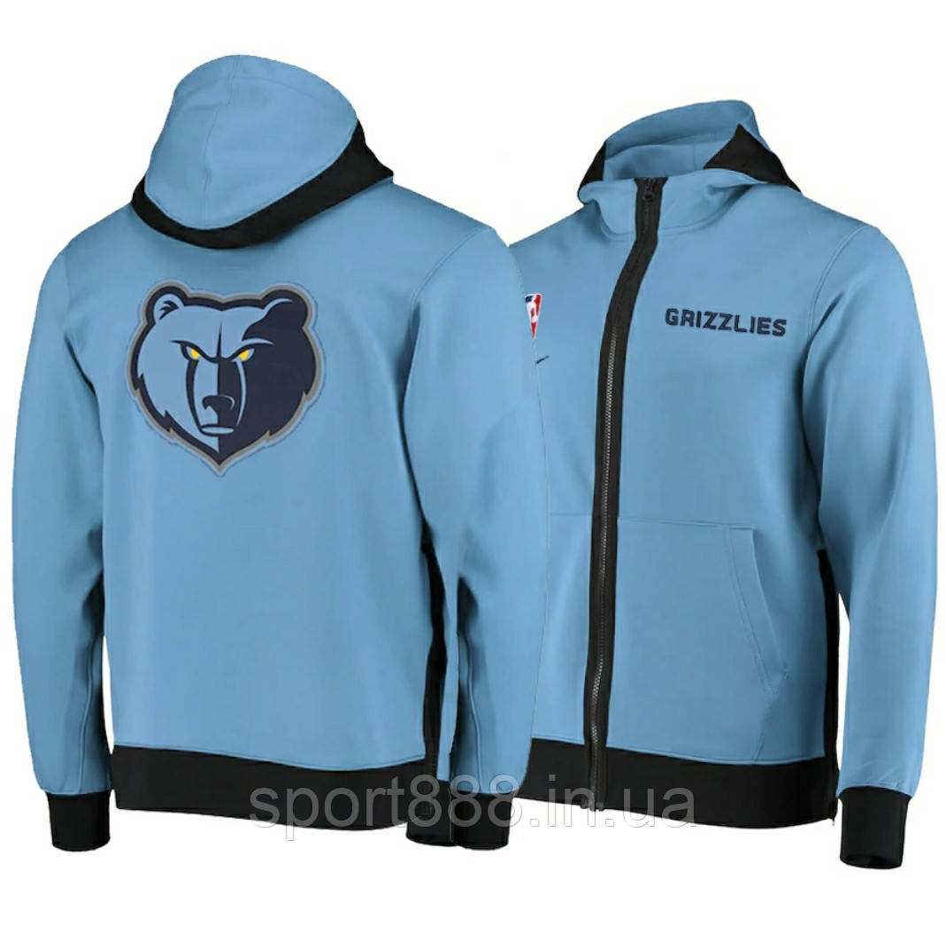 Купить Кофта с капюшоном Зип Худи Мемфис Гриззлис НБА синий ...