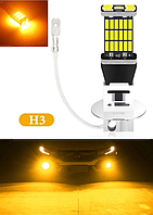 Светодиодная лампа H3 LED противотуманки (цена за 1 шт) LED 4014 45SMD 12V, автолампа для птф, ходовые огни