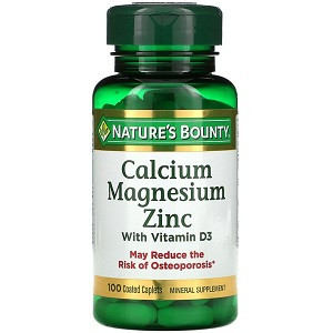 Вітаміни і мінерали nature's Bounty Calcium Magnesium Zinc with Vitamin D3 (100 таблеток.)