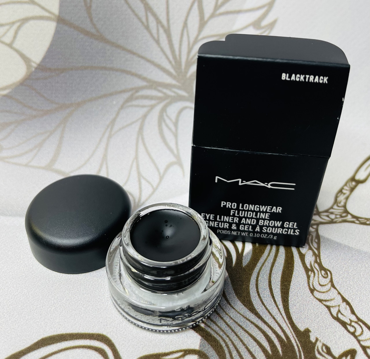 Стійка кремова підводка для очей MAC Fluidline Чорна