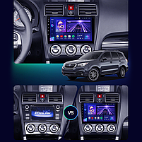Штатна магнітола Lesko для Subaru Forester IV Рестайлінг 2 2016-2018 екран 9" 1/16Gb/ Wi-Fi Optima Androi 6шт, фото 8