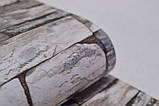 Шпалери паперові вологостійкі Брекчія сіра 2199, фото 6