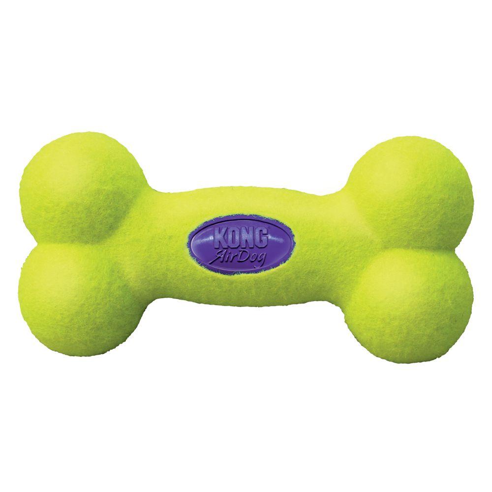 Кістка KONG AirDog Squeaker Bone повітряна для жування з пищалкою для великих порід собак L, фото 1