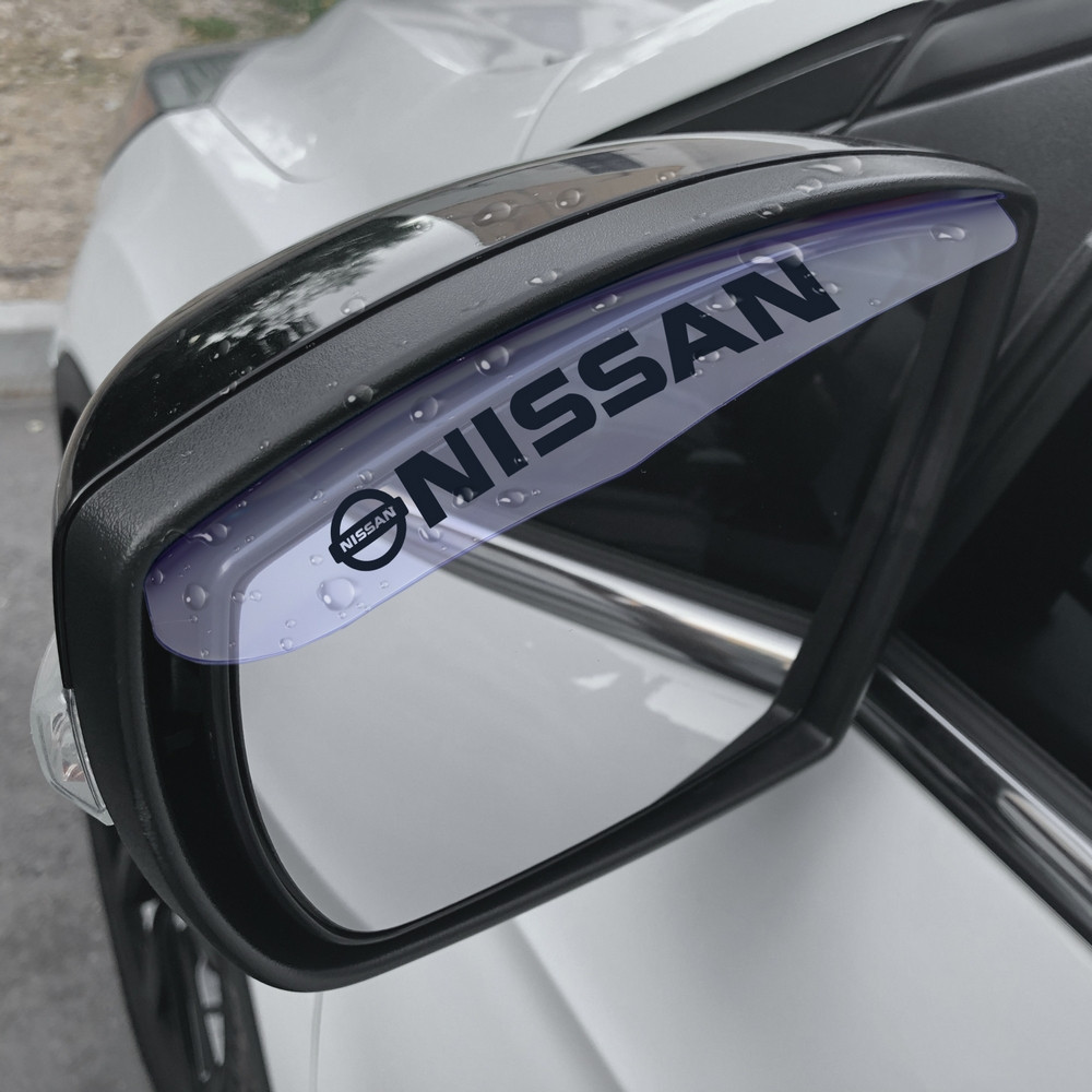 Защитный козырек Rain на боковые зеркала 50х170mm (2 шт) Nissan Clear - фото 1 - id-p1557544894