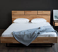 Кровать деревянная Лофт Скарлет Бук с изголовьем Camelia 120х200