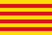 Флаг автономного сообщества Каталония (Испания)